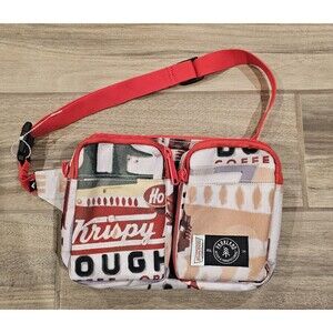 Rare Red KRISPY KREME x PARKLAND Fanny Pack/Bum Bag with 3 Pockets